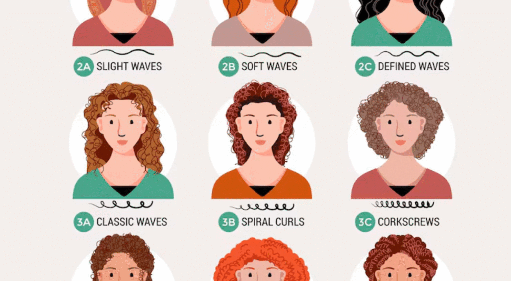 hair types diagram