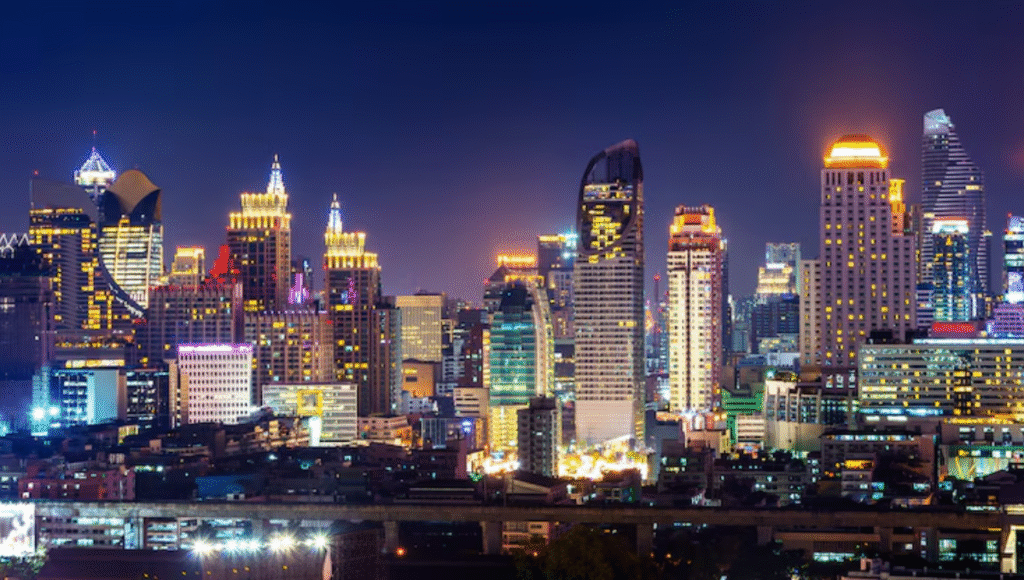 wcw atlanta skyline city lights theme